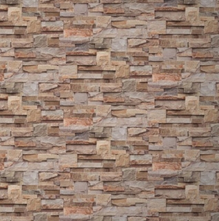 Tapet cu piatra rectangulara maro cu gri DJ27408I 2