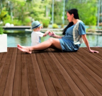 Podele terasa (decking), frasin thermo, riflat, 1000-2800x100x21mm 4