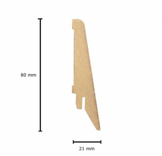 Plinta MDF Monblanc Natur, 2800x80x21mm, 1682MON 2