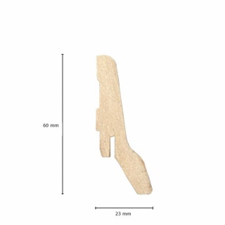 Plinta MDF White, 2800x60x23mm, 1662WHI 2