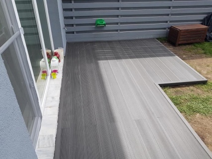 Pardoseala exterior compozit (deck WPC) culoare gri, D-GRWPC 2900x150x25 mm 20