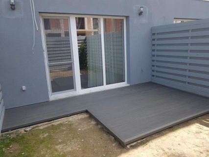 Pardoseala exterior compozit (deck WPC) culoare gri, D-GRWPC 2900x150x25 mm 16