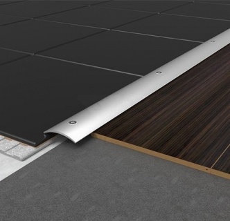 Profil trecere din aluminiu, cu suruburi, Argintiu, S03, 0.93 m 3
