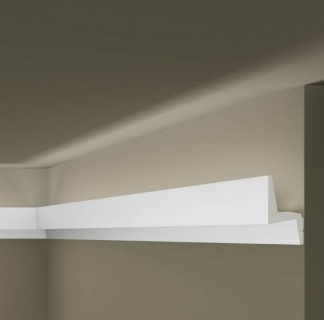 Cornisa tavan iluminat, IL6, polimer dur, 92x50x2000mm 2