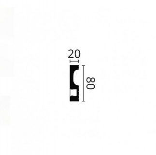 Plinta, IL11, polimer dur, 80x20x2000mm 3