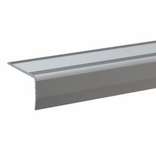 Profil aluminiu pentru treapta cu surub,S42, Argintiu, 40x22mm, 3 m 1