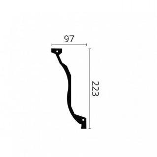 Profil tavan (cornisa), Arstyl Z7, 223x97x2000mm 2