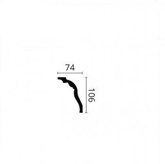 Profil tavan (cornisa), Arstyl Z3, 105x75x2000mm 2