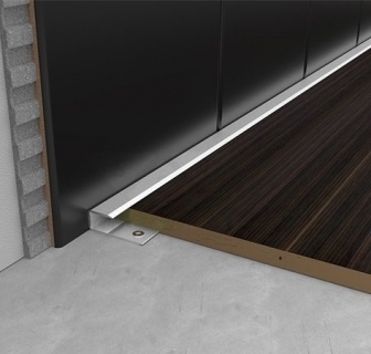 Profil aluminiu terminatie parchet,S63, Argintiu, 8.9x29mm, 2.7 m 3