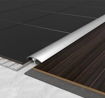 Profil trecere din aluminiu, cu surub mascat, Auriu, S66, 0.93 m 3