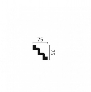 Profil tavan (cornisa), Arstyl Z52, 75x75x2000mm 2