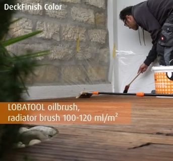Lac terasa lemn, la exterior, DeckFinish Color, LOBA - Maro inchis (cod: L800150) 6