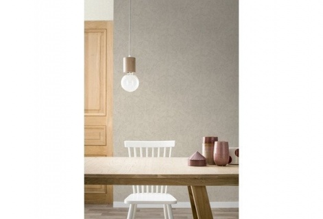 Tapet model tencuiala decorativa, culoare crem, D483376E 5