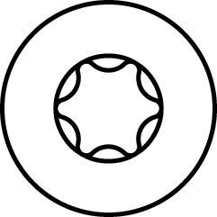 Surub pentru deck cu filet secundar sub cap, 5x50 mm, Heco Topix (49155) 3