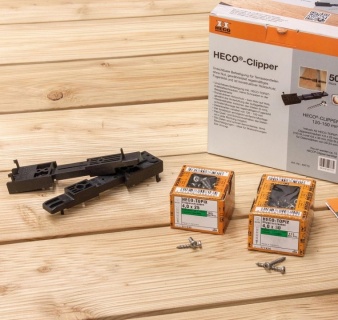 Cleme deck Heco Clipperset, latime reglabila, capabil extractie individuala a placii, Heco 2
