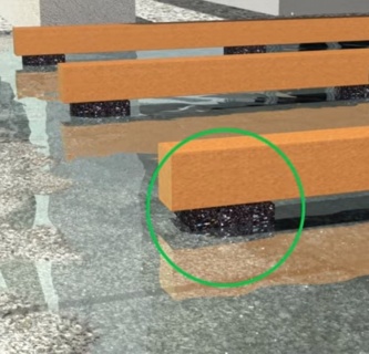Distantiere/amortizoare/paduri elastice cu grosimea de 3 mm (49770) 2