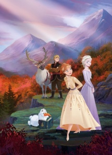 Fototapet Komar, model Disney, Frozen, hartie, semilavabil, cod 4-4105, multicolor, 184 x 254 cm, 4 piese 2
