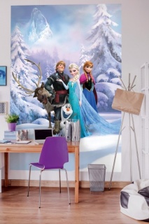 Fototapet Komar, model Disney, Frozen Winter Land, hartie, semilavabil, cod 4-498, multicolor, 184 x 254 cm, 4 piese 2
