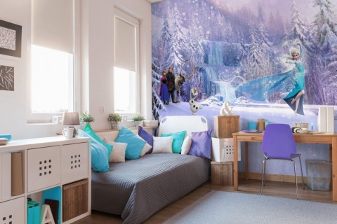Fototapet Komar, model Disney Frozen Forest, hartie, semilavabil, cod 8-499, Multicolor, 368 x 254 cm, 8 piese 2