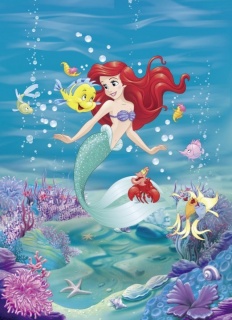 Fototapet Komar, model Disney, Ariel Singing, hartie, semilavabil, cod 4-4020, multicolor, 184 x 254 cm, 4 piese 2