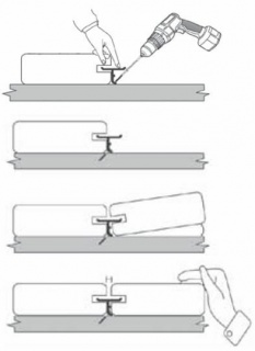 Clips prindere WPC Timbertech, Concealoc + Șurub, 175buc/cutie, 55707/0010 3