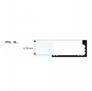Profil terminatie din aluminiu cromat, Proterminal, 10 mm, PTBC10 3