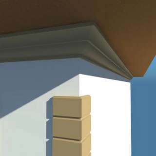 Cornisa Decorativa Exterior, NC121, 250x200x2000 mm 4