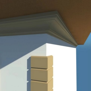Cornisa Decorativa Exterior, NC117, 250x240x2000 mm 3