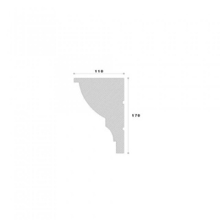 Cornisa Decorativa Exterior, NC113, 170x110x2000 mm 2