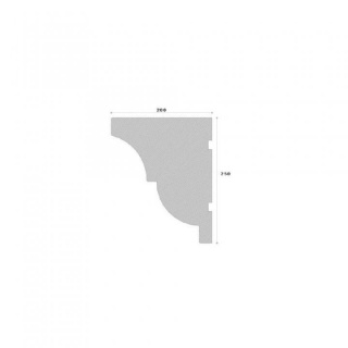Cornisa Decorativa Exterior, NC121, 250x200x2000 mm 2