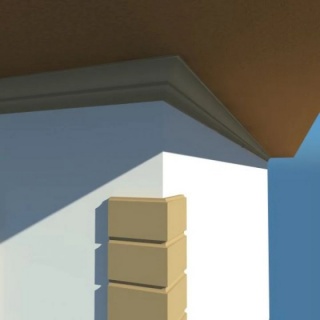 Cornisa Decorativa Exterior, NC113, 170x110x2000 mm 3