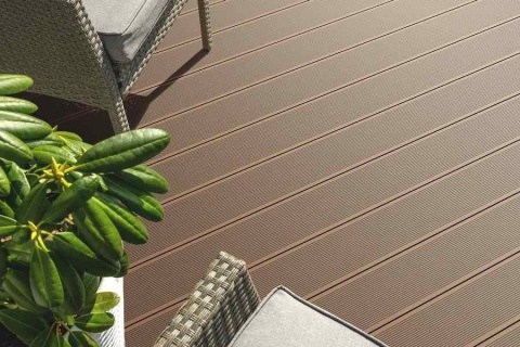 Deck WPC, Bergdeck, culoare castaniu, BD10-CN, 25x150x2400/3000/4000 mm 2