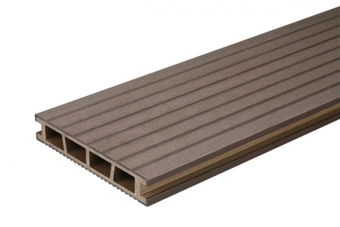Deck WPC, Bergdeck, culoare nuc, BD10-WN, 25x150x2400/3000/4000 mm 2