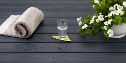 Podele compozit  WPC UPM Piazza Pro, Streaked Ebony, 25x140x4000 mm, 55961/8340 3