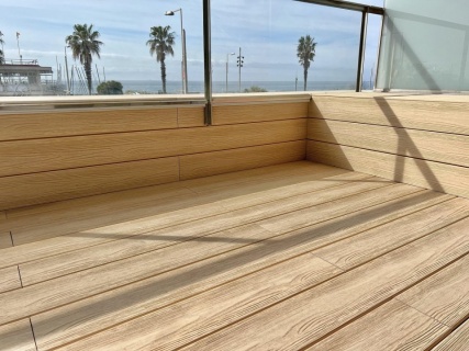 Deck compozit, Exterpark Tech Supreme, Strand , Sistem Instalare Magnet, 23x145x2200 mm 3