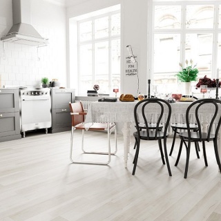 Pardoseala SPC, Compozit Vinil cu Piatra (parchet pietrificat), Classic - Oak Volga, Alb-Gri,1221x182x5/0.4mm, WINCLP-1095/0  5