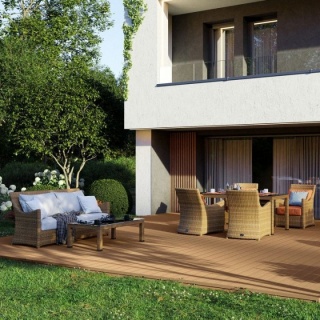 Deck WPC, Bergdeck Pure, culoare teak, BP1007, 25x150x2400 mm 7