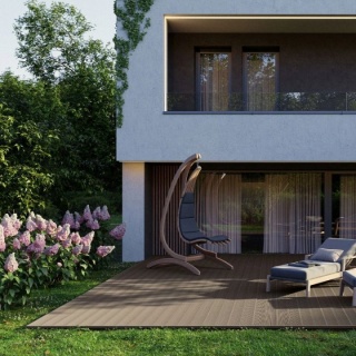 Deck WPC, Bergdeck Pure, culoare nuc, BP1003, 25x150x2400 mm 6