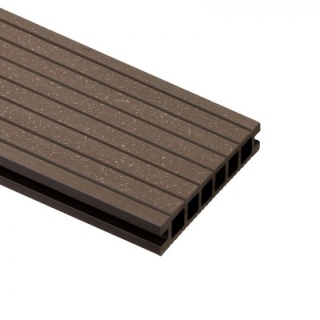 Deck WPC, Bergdeck B140, periat, culoare nuc, BDE003, 2200x140x22 mm 3