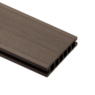 Deck WPC, Bergdeck B140, periat, culoare nuc, BDE003, 2200x140x22 mm 2
