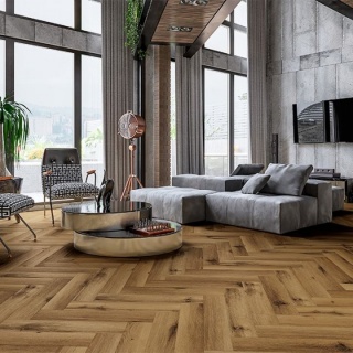 Pardoseala SPC, Compozit Vinil cu Piatra (parchet pietrificat), Oak Liverpool, Herringbone, 625x125x5.5/0.5mm, WINHER-1169/0 4