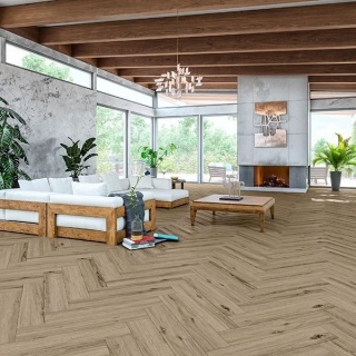 Pardoseala SPC, Compozit Vinil cu Piatra (parchet pietrificat), Aurora Oak Oslo, Herringbone, 740x148x6/0.5mm, AURHER-1004/0 4
