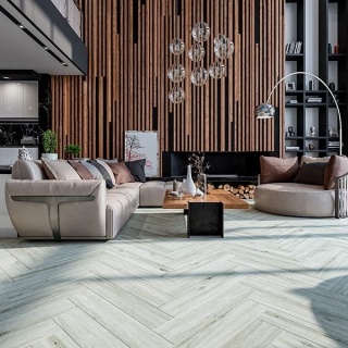 Pardoseala SPC, Compozit Vinil cu Piatra (parchet pietrificat), Aurora Oak Falun, Herringbone, 740x148x6/0.5mm, AURHER-1002/0 4