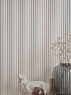 Riflaj decorativ Vox Linerio S-Line, alb, 2650x122x12 mm 5