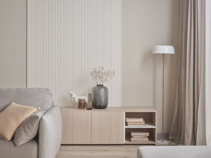 Riflaj decorativ Vox Linerio S-Line, alb, 2650x122x12 mm 2
