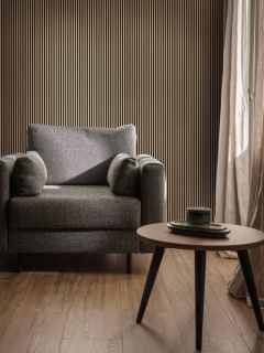 Riflaj decorativ Vox Linerio S-Line, natural black, 2650x122x12 mm 2