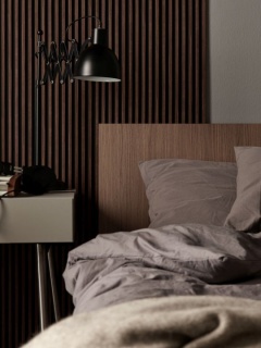 Riflaj decorativ Vox Linerio S-Line, mocca, 2650x122x12 mm 2