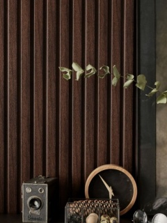 Riflaj decorativ Vox Linerio M-Line, chocolate, 2650x122x12 mm 4