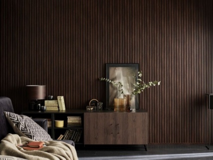 Riflaj decorativ Vox Linerio M-Line, chocolate, 2650x122x12 mm 2