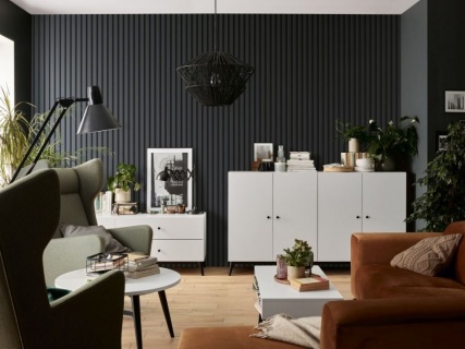 Riflaj decorativ Vox Linerio L-Line, antracit, 2650x122x21 mm 2